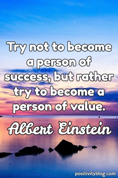 Cita de trabajo de Albert Einstein