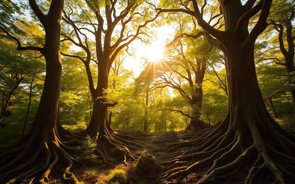 conexiones en el bosque