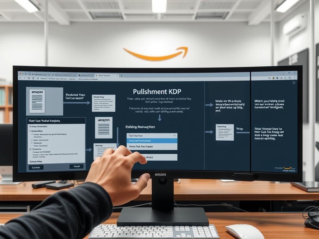 proceso de carga de manuscrito en Amazon KDP